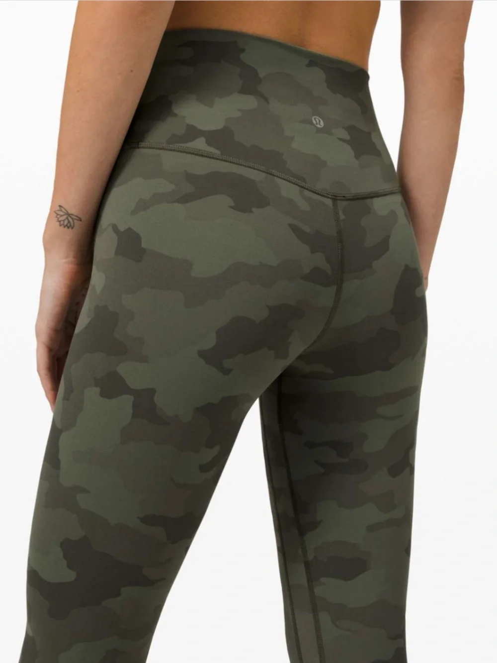 Brand new - tags removed - lululemon align size 4 heritage 365 camo green twill